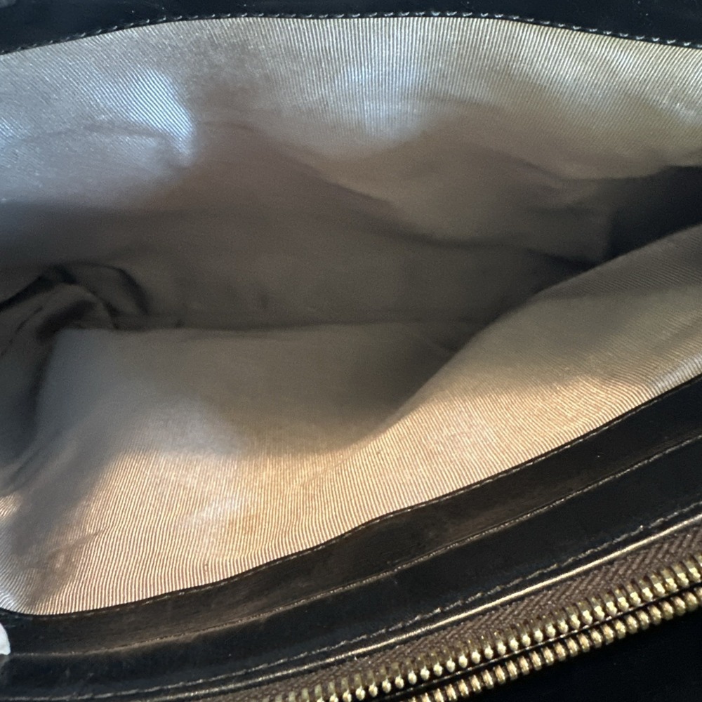 Z Spoke Zac Posen Black Leather Briefcase - Picture 8 of 15
